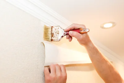 Pose de papier peint à Janneyrias — revêtements muraux et toiles de verre